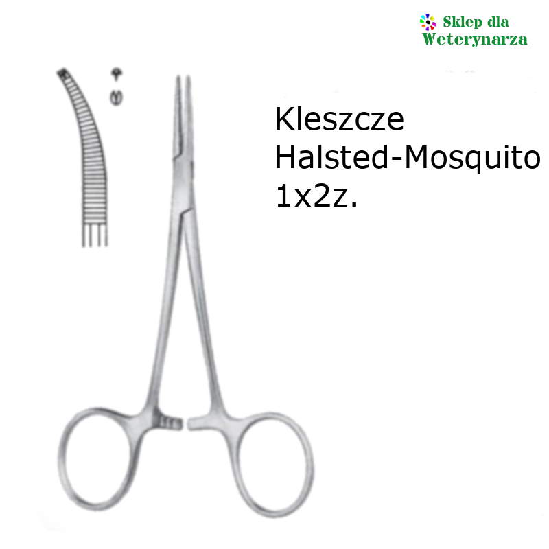 Kleszcze Halsted-Mosquito 1x2z zag. 12,5cm  AA 153/12