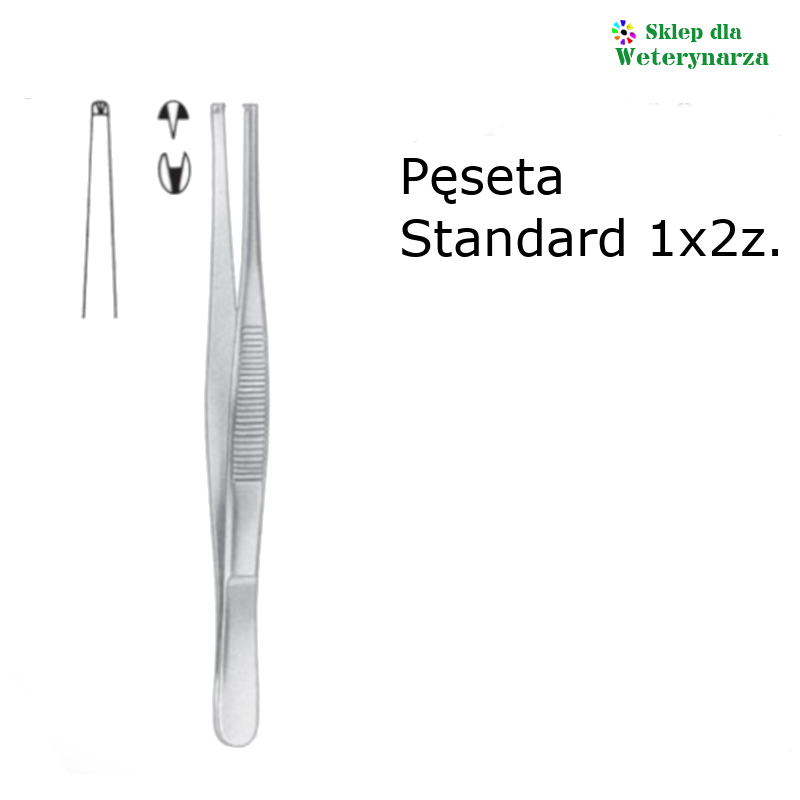 Pęseta Standard 1x2z. 11,5cm AB 060/11