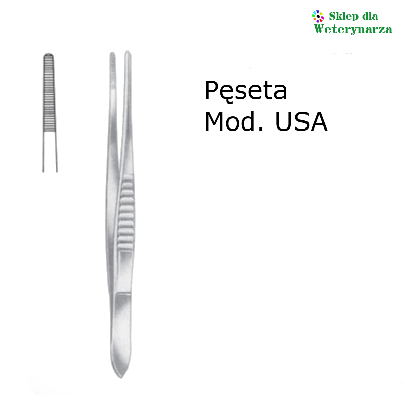 Pęseta Mod.USA 14,5cm AB 088/14