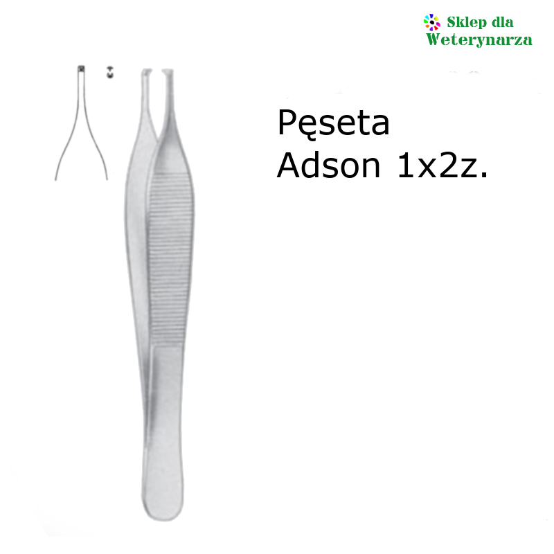 Pęseta Adson 1x2z. 12 cm AB 110/12