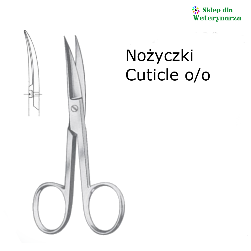 Nożyczki Cuticle zag. o/o 10,5cm AC 609/10