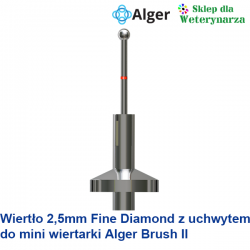 Wiertło 2,5 mm Fine Diamond z uchwytem do wiertarki okulistycznej Alger Brush II