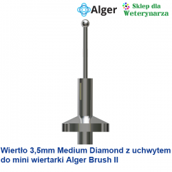 Wiertło 3,5 mm Medium Diamond z uchwytem do wiertarki okulistycznej Alger Brush II