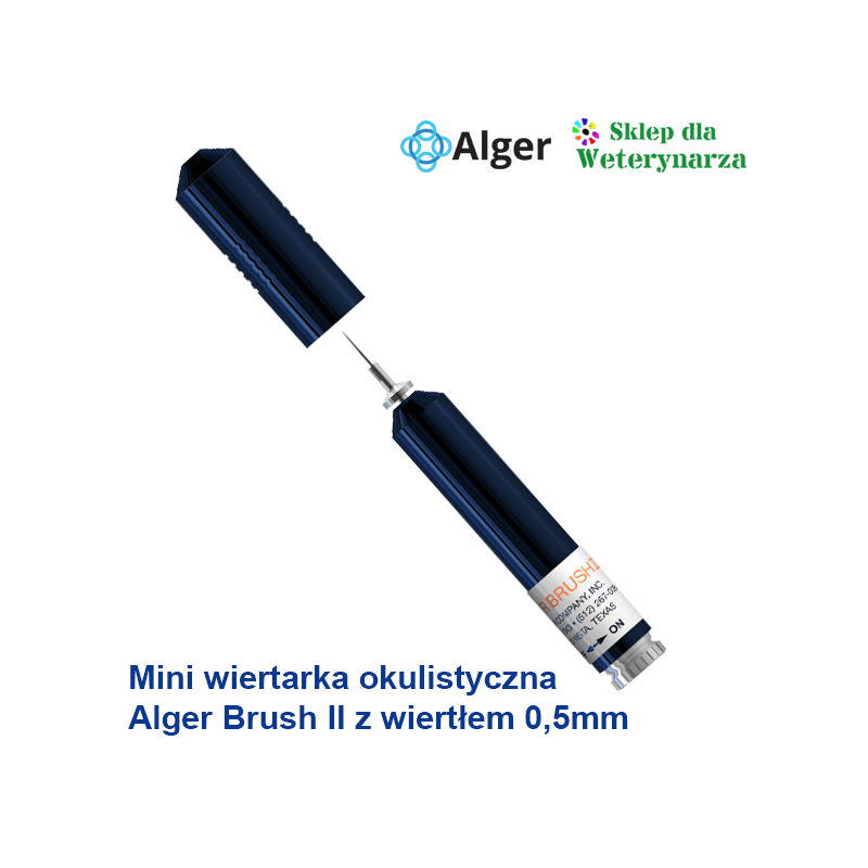 Mini wiertarka okulistyczna ALGERBRUSH II z wiertłem 0,5 mm