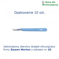 Skalpel nr 10, sterylny, jednorazowy, Swann Morton /10 szt.